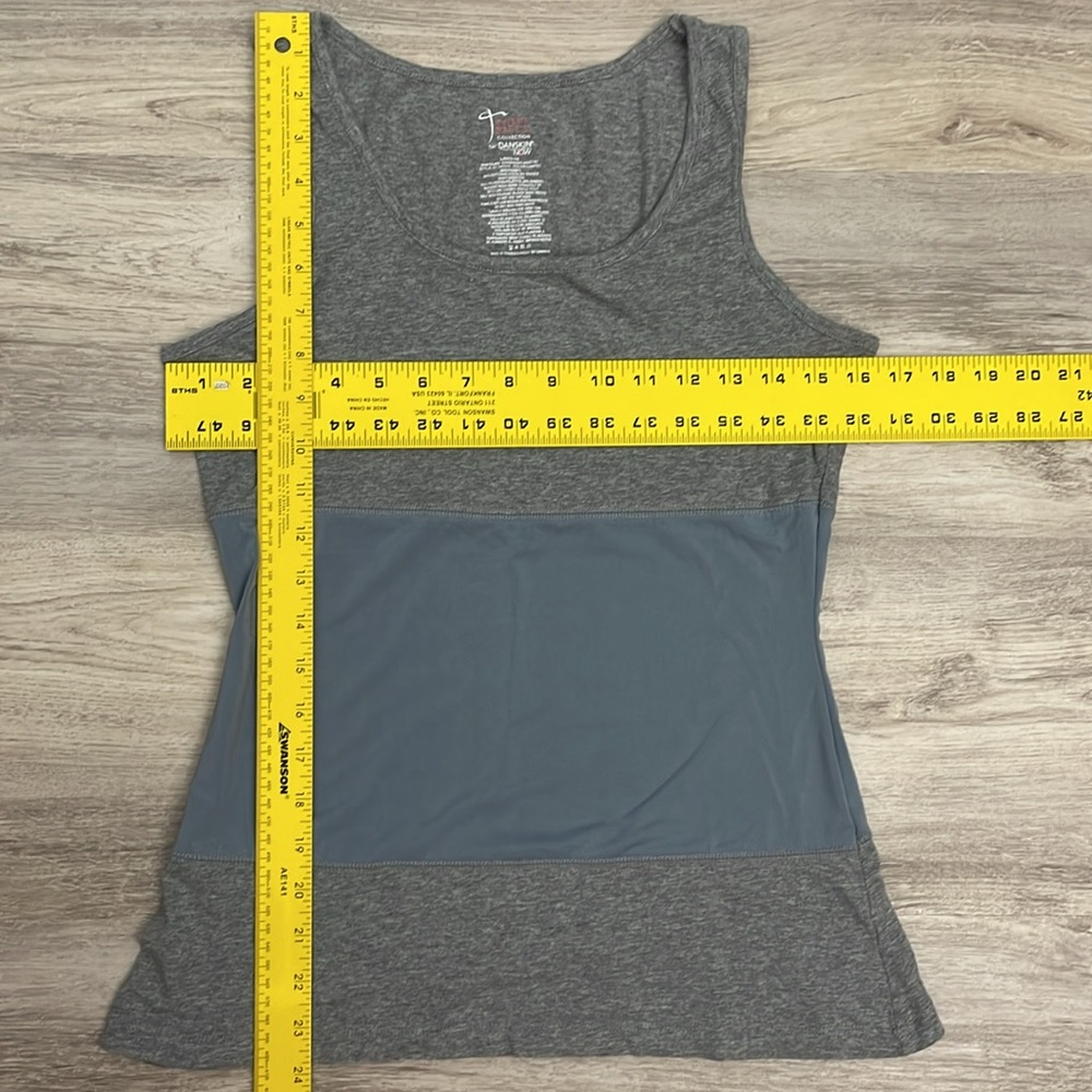 Gabby Reece Collection for Danskin Now Gray & Blue Sleeveless Tank Top Size L - Picture 11 of 12